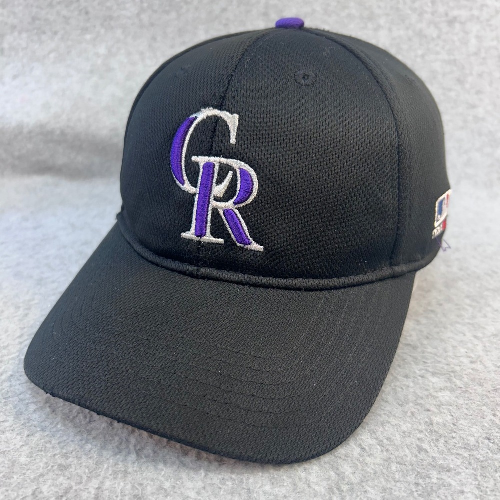 Colorado Rockies Mens Black OC Sports Team MLB Baseball Hat Adjustable OSFM